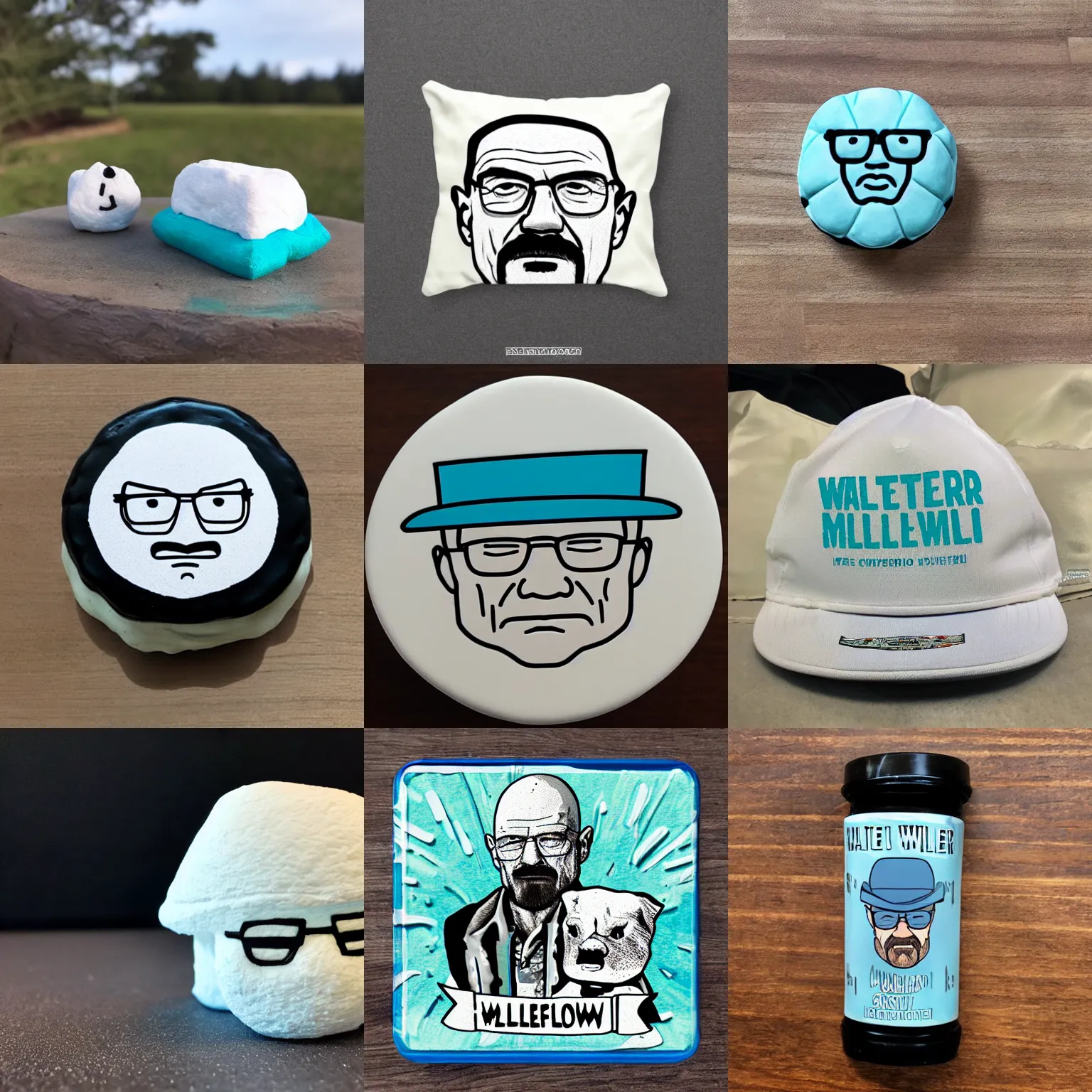 Image similar to walter white squishmallow