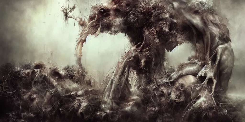 Prompt: The end of mankind, by ryohei hase