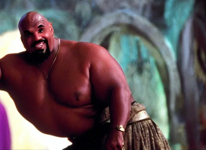 Image similar to film still of sinbad as kazaam in the movie kazaam 1 9 9 6