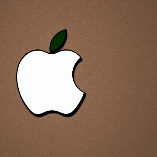 Image similar to new logo of apple company designed by alien artist