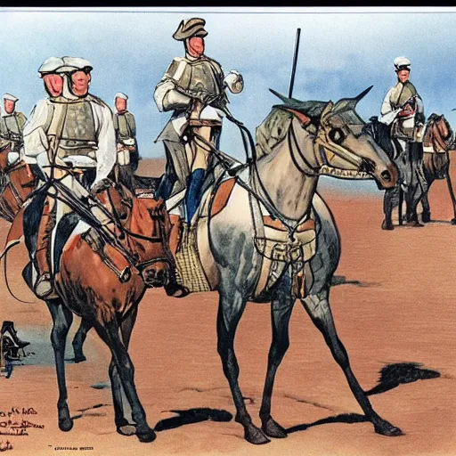 Image similar to cavalry of Robert E Lee, in the comic Tunique Bleues (1992)