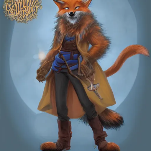 Prompt: wizard with fox like features, highly detailed, by kawacy, trending on artstation, furry art