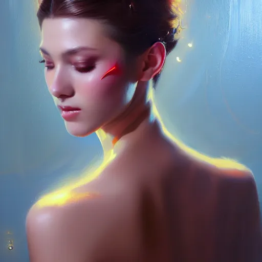 Prompt: expressive oil painting, of alluring european princess, seductive look, smooth glowing skin, glistening body, love, adoration, blushing, crown of thorns, glamour shot, by yoshitaka amano, by greg rutkowski, by jeremyg lipkinng, by artgerm, digital art, octane render