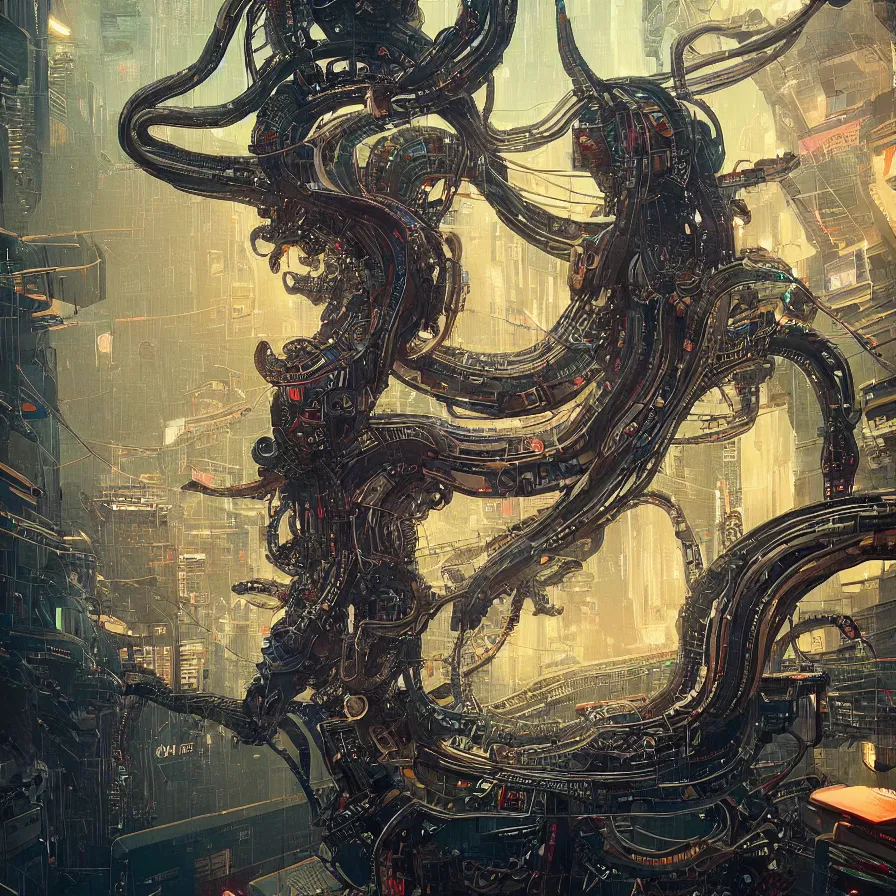 Image similar to portrait of a squid monster. intricate abstract. cyberpunk, vhs glitch. intricate artwork. by Tooth Wu, wlop, beeple, dan mumford. octane render, trending on artstation, greg rutkowski very coherent symmetrical artwork. cinematic, hyper realism, high detail, octane render, 8k