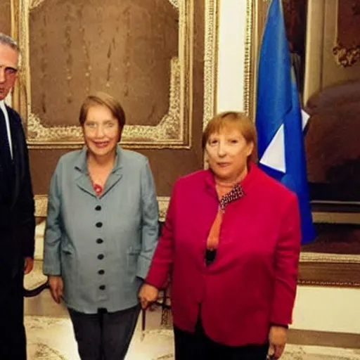 Image similar to walter withe with president michelle bachelet