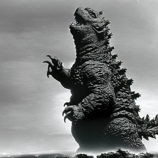 Image similar to godzilla yoda destroying tokyo