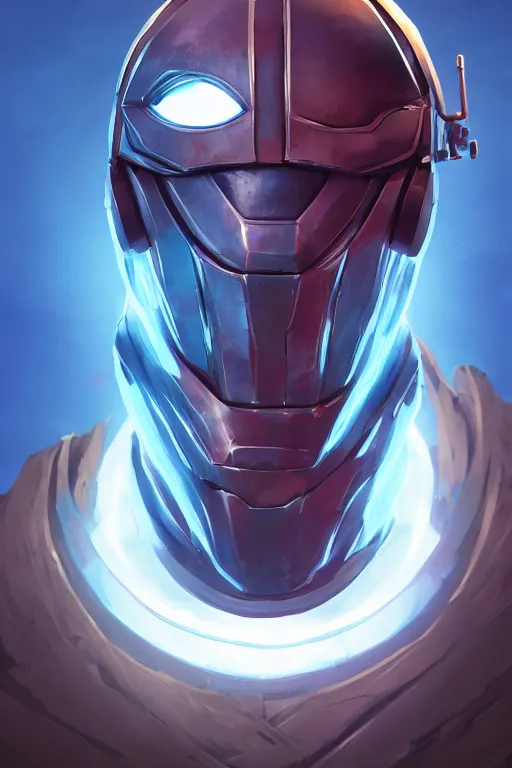 Image similar to epic mask helmet robot ninja portrait stylized as fornite style game design fanart by concept artist gervasio canda, behance hd by jesper ejsing, by rhads, makoto shinkai and lois van baarle, ilya kuvshinov, rossdraws global illumination radiating a glowing aura global illumination ray tracing hdr render in unreal engine 5