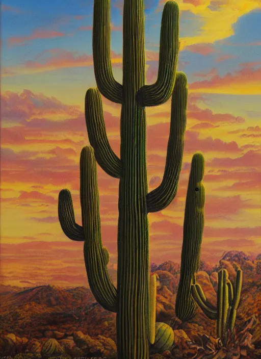 Image similar to a beautiful painting of the san pedro cactus spirit, fantast art, matte painting