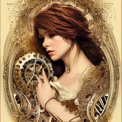 Prompt: amazing lifelike award winning clockwork phantom trending on art station artgerm greg rutowski alpgonse mucha cinematic