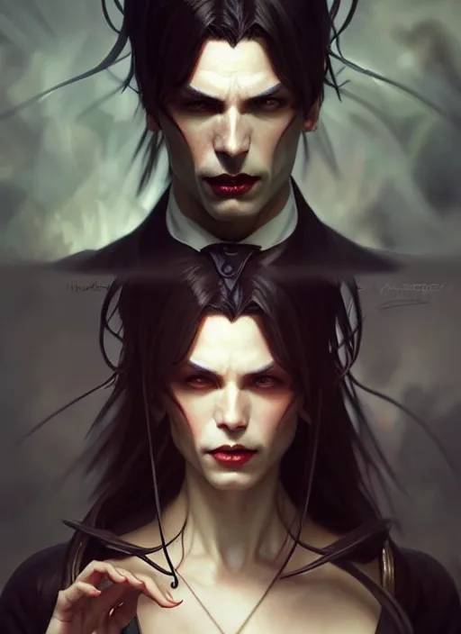 Prompt: ultra realistic illustration, handsome vampire. intricate, elegant, magic, highly detailed, digital painting, artstation, concept art, smooth, sharp focus, illustration, art by artgerm and greg rutkowski and alphonse mucha and wlop