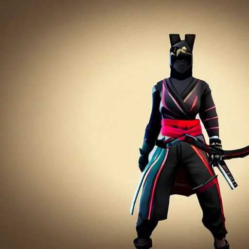 Prompt: katana assassin fortnite character