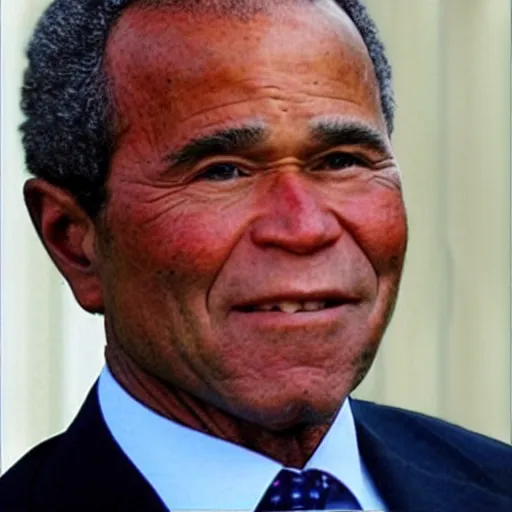 Prompt: african american george bush jr.