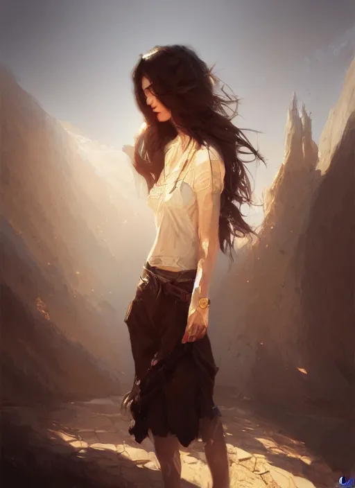 Image similar to the personification of the country Israel, light and shadow effects, intricate, highly detailed, digital painting, art station, concept art, smooth, sharp focus, illustration, art by Krenz Cushart and WLOP