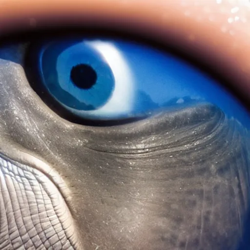 Image similar to close up of a whale eye highly detailed photo