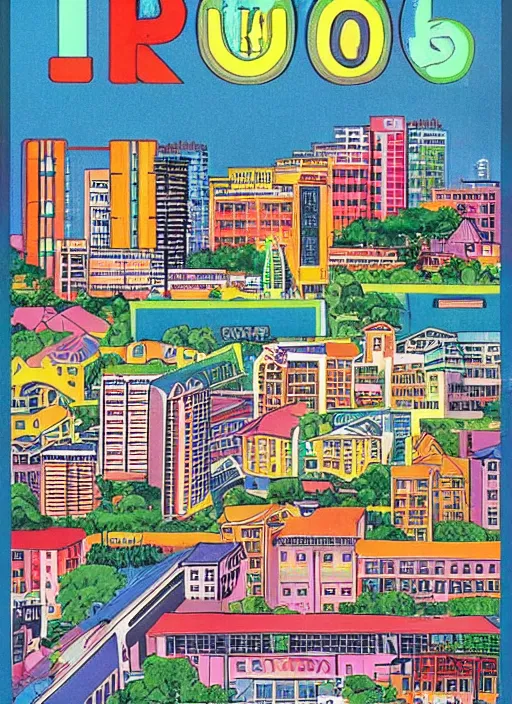 Image similar to 1 9 9 0 s singaporean public education poster for neighbourhoods