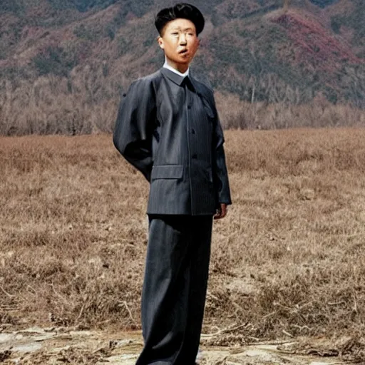 Image similar to (((((The North Korean))))) necromancer!!!!!!!!!!, portrait, !!!!!!!!!fashion photography!!!!!!!, by Juergen Teller