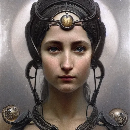 Prompt: detailed portrait of a scifi gadget, filigree ornaments and greek architecture, artstation, bouguereau, beksinski, in africa, cinematic