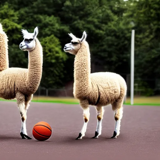 Image similar to picture of llamas playing basketball, 4 k, high resolution