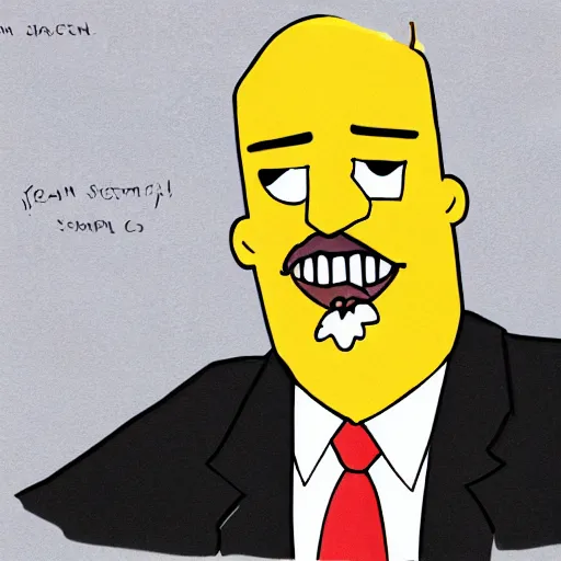 Image similar to jim cramer steamed hams sketch