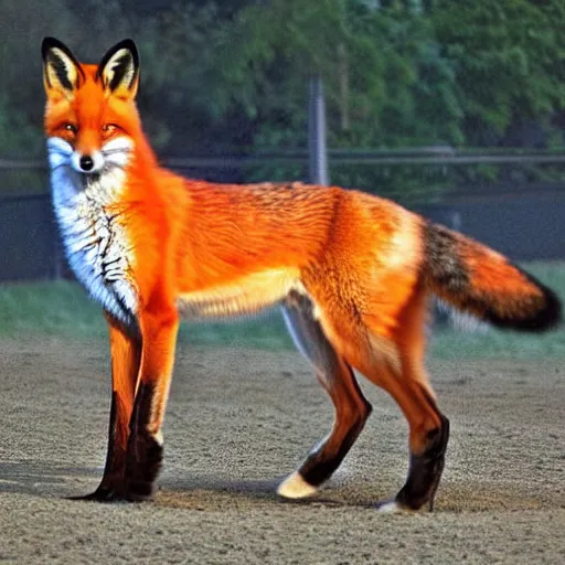 Image similar to Half-horse half-fox, species fusion, selective breeding