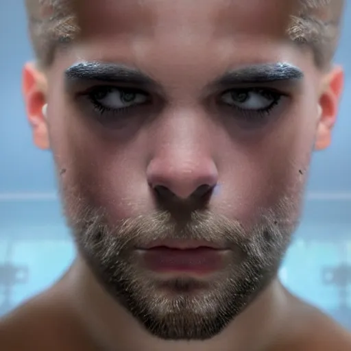 Image similar to transparent head from the movie ex machina