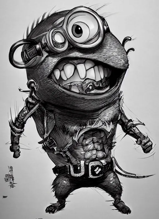 Image similar to Minion Beast by Kim Jung gi