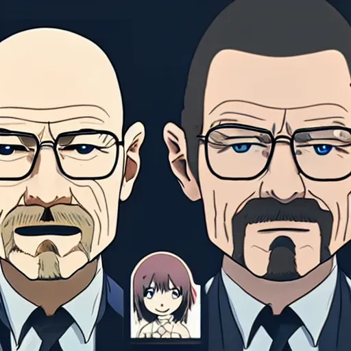 Image similar to Walter White, anime key visual