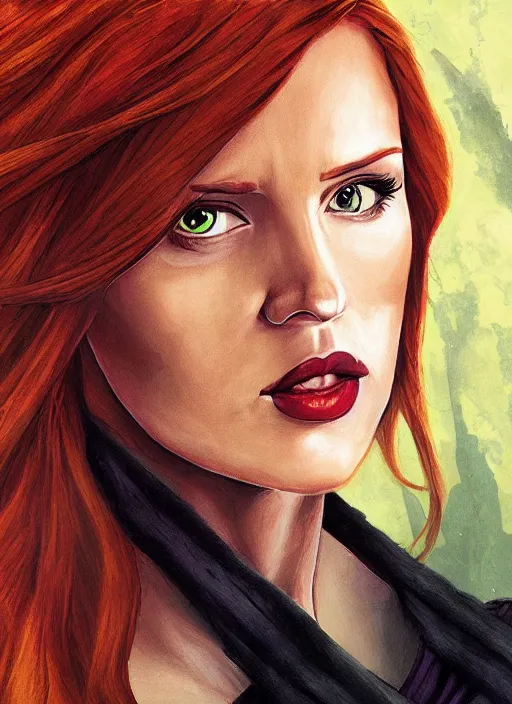 Image similar to mara jade skywalker, from star wars legends, star wars portrait art