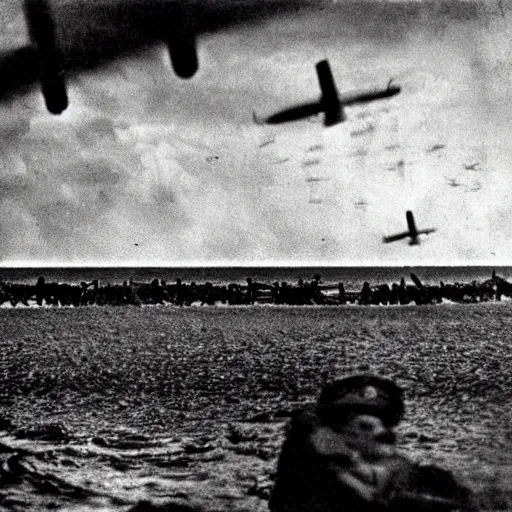 Image similar to the d - day, by robert capa,