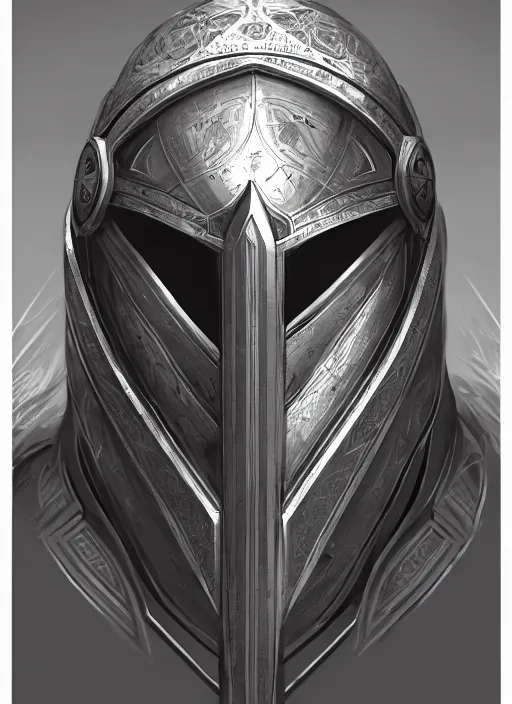 Image similar to perfectly - centered - templar knight helmet design, intricate, highly detailed, digital painting, artstation, concept art, smooth, sharp focus, illustration, unreal engine 5, 8 k, art by artgerm and greg rutkowski and alphonse mucha