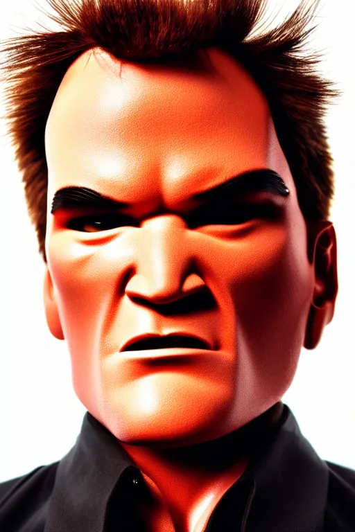 Image similar to full - length portrait of tarantino cyborg, fashion color studio lighting, 3 5 mm, close - up