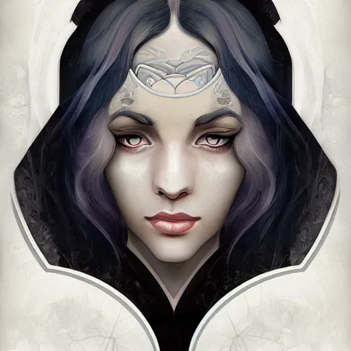 Prompt: an art nouveau, ( streamline moderne ), multi - racial portrait in the style of anna dittmann and charlie bowater and loish. very large, clear, expressive, and intelligent eyes. symmetrical, centered, ultrasharp focus, dramatic lighting, photorealistic digital matte painting, intricate ultra detailed background.