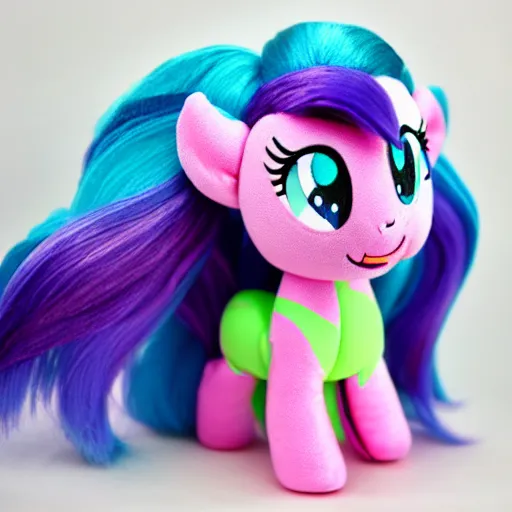 Prompt: a c'thulhu my little pony doll, product shot