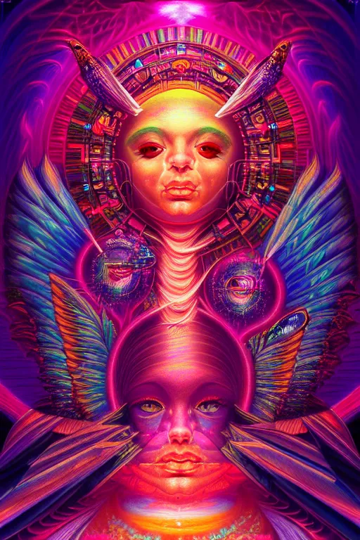 Image similar to a beautiful hyperdetailed painting of divine human spiritual evolution, retrowave fantasy, wallpaper, highly detailed, trending on artstation.