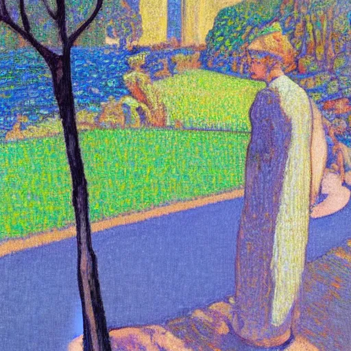 Image similar to a newly discovered van Rysselberghe painting