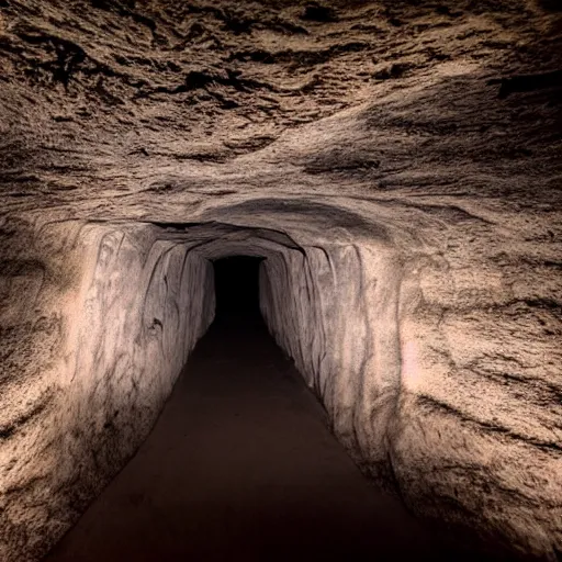 Image similar to insanely scary dark cave filled with void