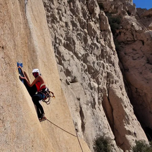 Image similar to solo rock climbing in tunisia