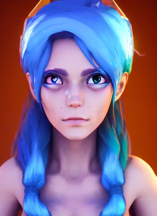 Prompt: young adult rock gnome artificer with blue hair, dndbeyond, bright, colourful, realistic, dnd character portrait, full body, rpg, concept art, behance hd, artstation, deviantart, global illumination, radiating a glowing aura, rray tracing hdr render in unreal engine 5