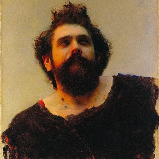 Prompt: A portrait of God, wide shot, photorealistic, by Ilya Repin