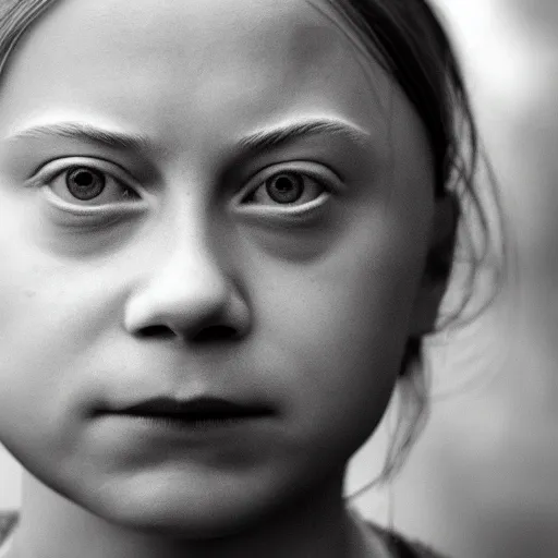 Prompt: closeup portrait of greta thunberg, depth of field, zeiss lens, detailed, symmetrical, centered, fashion photoshoot, by Annie Leibovitz and Steve McCurry, David Lazar, Jimmy Nelsson, Breathtaking, 8k resolution, extremely detailed, beautiful, establishing shot, artistic, hyperrealistic, beautiful face, octane render