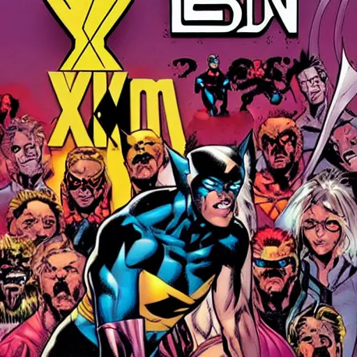 Prompt: the cover of the comic book uncanny x - men cover issue 1 9 4 in the style of bill bill sienkiewicz