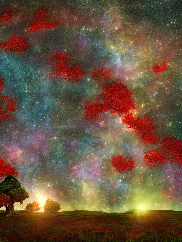 Prompt: high resolution 4k New Dawn Grants Black Void Aeon of Stars Eternal happiness of pepe love and family worlds of love and joy the of field of eternal fortunes made in abyss design ivory dream like storybooks pepe the frog happy alone in a field sitting wholesome soft and warm the value of love a clear prismatic sky, red woods Canopy love, warm ,Luminism, prismatic , fractals , pepe the frog , art in the style of Tony DiTerlizzi , Francisco de Goya and Akihito Tsukushi and Gustave dore and Arnold Lobel