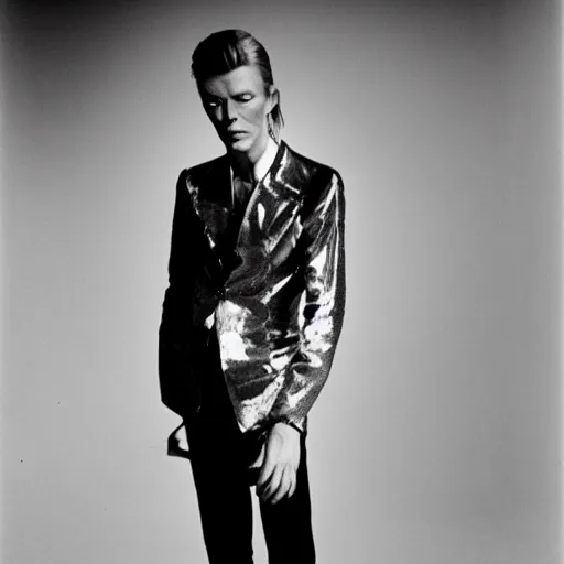 Image similar to portrait of David Bowie by Cecil Beaton