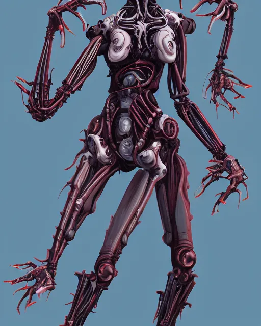 Image similar to woman with six arms, general grievous, trending on artstation