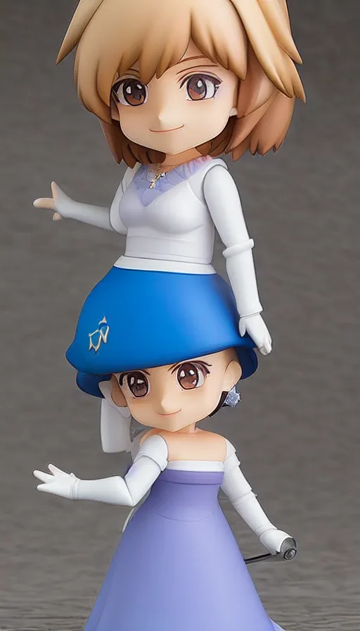 Image similar to princess diana nendoroid, well - designed, proportional, realistic lighting, detailed anime face,