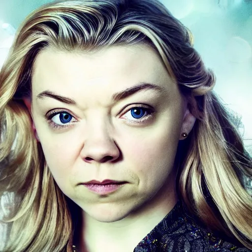 Image similar to natalie dormer, surrealist dystopian photorealism