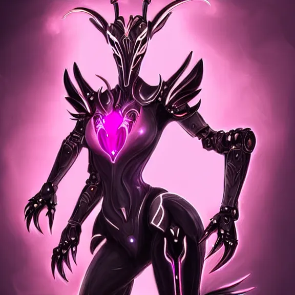 Prompt: highly detailed exquisite fanart, of a beautiful female warframe, but as an anthropomorphic elegant robot female dragon, shiny and smooth off-white plated armor engraved, robot dragon head with glowing eyes, Fuchsia skin beneath the armor, sharp claws, long sleek tail behind, robot dragon hands and feet, standing elegant pose, close-up shot, full body shot, epic cinematic shot, professional digital art, high end digital art, singular, realistic, DeviantArt, artstation, Furaffinity, 8k HD render, epic lighting, depth of field