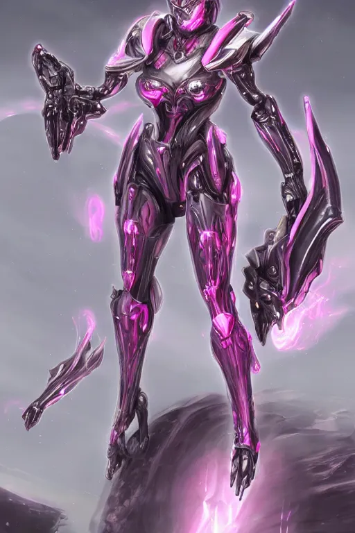 Image similar to galactic sized intricate high detailed elegant beautiful stunning quality giantess hot female warframe anthro mecha female dragon goddess, pink body, sleek metal head, sleek visor, smooth pink skin, sleek silver armor, bigger than galaxy, epic proportions, epic scale, epic size, warframe fanart, furry, dragon art, goddess, giantess, furaffinity, octane