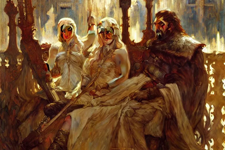 Image similar to game of thrones, painting by gaston bussiere, craig mullins, j. c. leyendecker, greg rutkowski, alphonse mucha