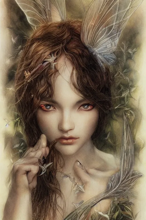 Image similar to a faerie by alan lee and artgerm